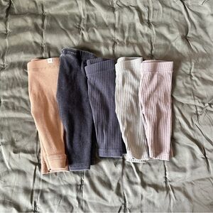 Zara / H&M / Cat & Jack Leggings Bundle (5 pairs!) / Size  0-1 and 1-3 Months